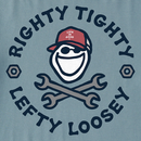 Life is Good Men's Crusher Tee - Righty Tighty Lefty Loosey