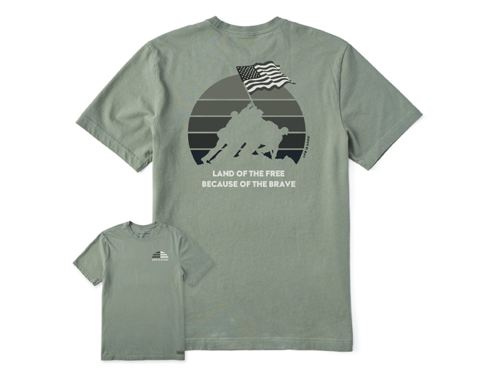Life is Good Men's Crusher Tee - Iwo Jima
