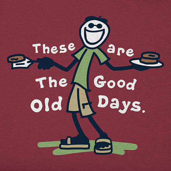 Life is Good Men's Crusher Tee - Old Days Jake