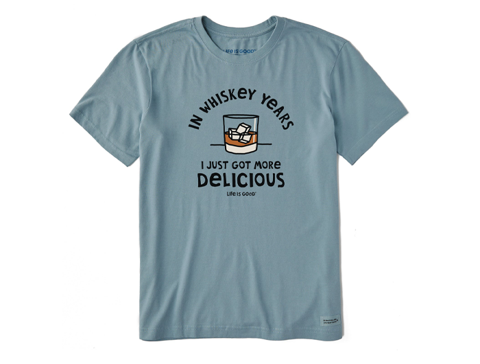 Life is Good Men's Crusher Tee - Whiskey Years