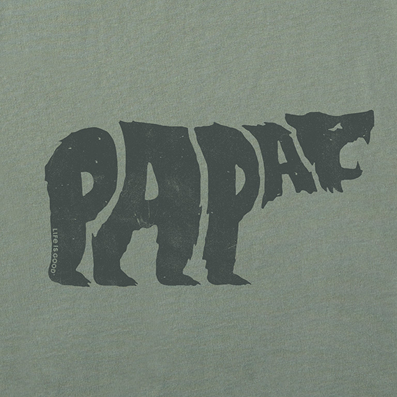 Life is Good Men's Crusher Tee - Papa Bear Roar