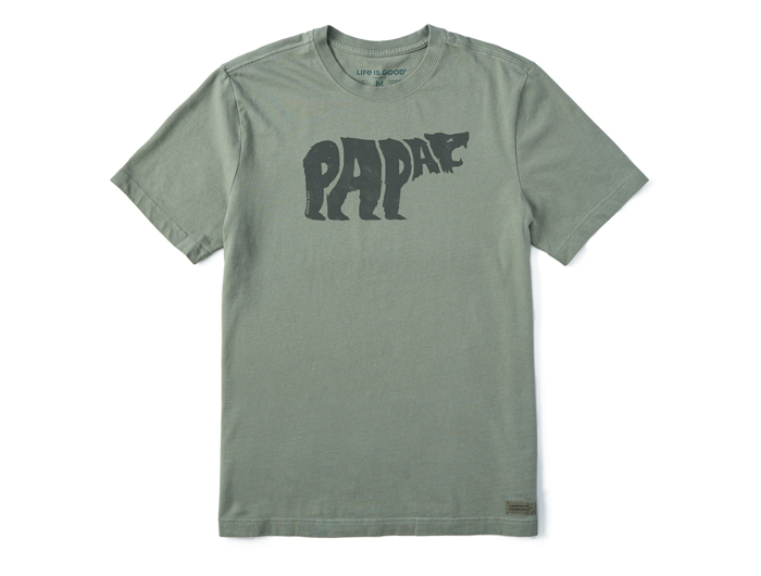 Life is Good Men's Crusher Tee - Papa Bear Roar