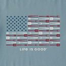 Life is Good Men's Crusher Tee - Grill Tools Flag