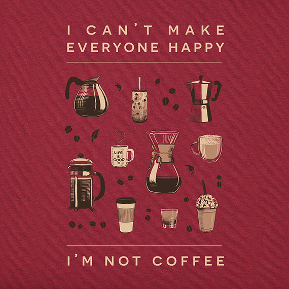 Life is Good Men's Crusher Tee - Happy Coffee