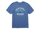 Life is Good Men's Crusher Tee - Tie Dye Pickleball Wizard