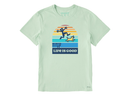Life is Good Men's Crusher Lite Tee - Stripey Dock Jump