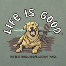 Life is Good Men's Crusher Lite Tee - Best Things Golden Dock