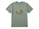 Life is Good Men's Crusher Lite Tee - Best Things Golden Dock