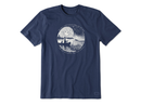 Life is Good Men's Crusher Lite Tee - Don't Stop Fishing Scene