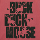 Life is Good Men's Crusher Lite Tee - Typeout Buck Buck Moose Bold