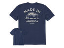 Life is Good Men's Crusher Lite Tee - Made in America Legendary Muscle Car