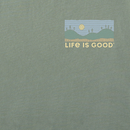 Life is Good Men's Crusher Lite Tee - Woodblock Kayak