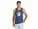 Life is Good Men's Crusher-LITE Tank - Patriotic Eagle