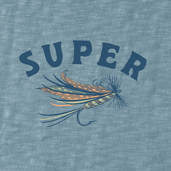 Life is Good Men's Slim Fit Slub Tee - Super Fly
