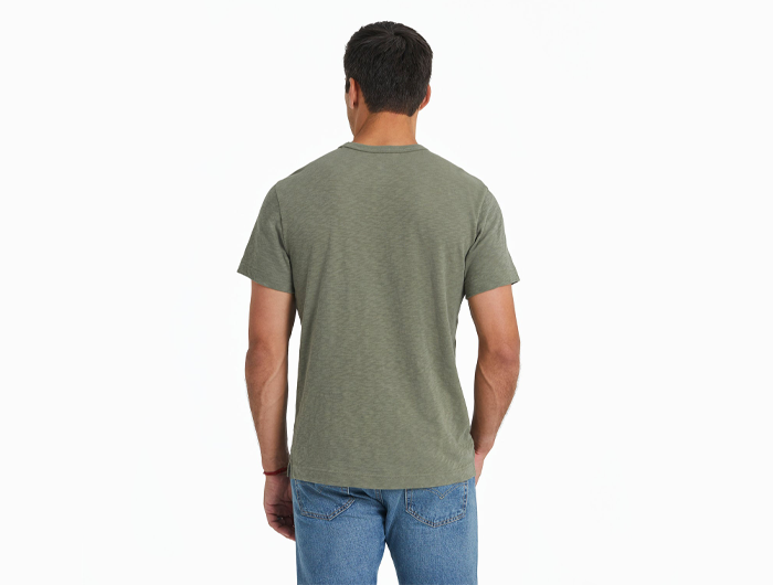 Life is Good Men's Slim Fit Slub Tee - Rural Linework Landscape