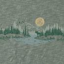 Life is Good Men's Slim Fit Slub Tee - Rural Linework Landscape