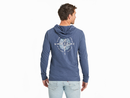 Life is Good Men's Textured Slub Hoodie - Tribal Compass