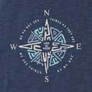 Life is Good Men's Textured Slub Hoodie - Tribal Compass