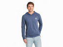 Life is Good Men's Textured Slub Hoodie - Tribal Compass