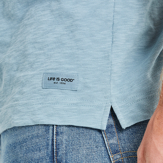 Life is Good Men's Slim Fit Slub Pocket Tee