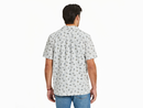 Life is Good Men's Camp Shirt - Mushroom Pattern