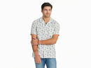 Life is Good Men's Camp Shirt - Mushroom Pattern