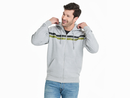 Life is Good Men's Good Vibes Fleece Zip Hoodie - Two Stripe Block