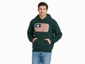 Life is Good Men's Good Vibes Fleece Hoodie - One Star Flag