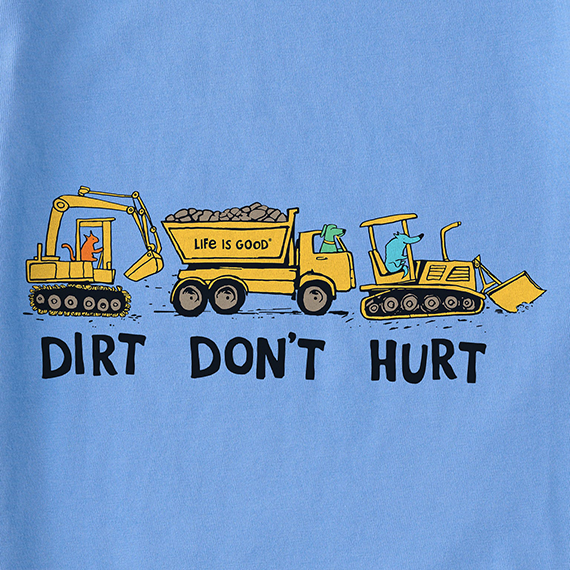 Life is Good Kids' Crusher Tee - Naive Dirt Don't Hurt
