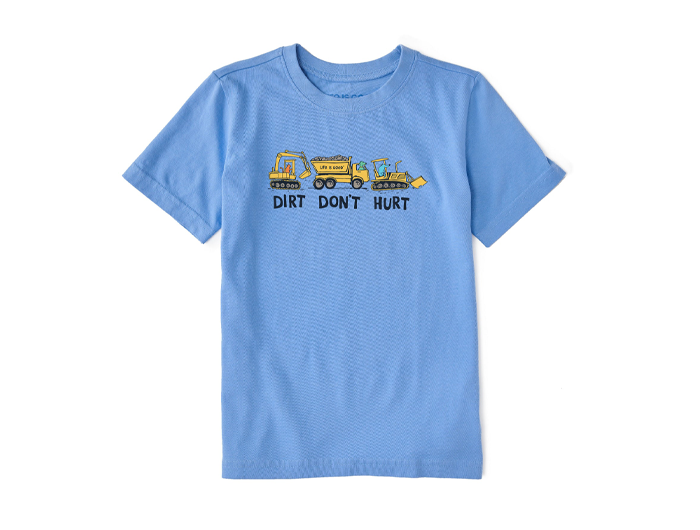 Life is Good Kids' Crusher Tee - Naive Dirt Don't Hurt