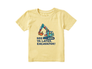 Life is Good Toddler Crusher Tee - Tie Dye See You Later Excavator