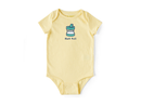 Life is Good Infant Crusher Baby Bodysuit - Half Full Sippy Cup