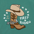 Life is Good Infant Crusher Baby Bodysuit - Naive First Rodeo