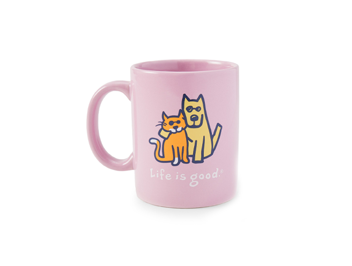 Life is Good Jake's Mug - Rocket and Cat