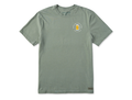 Life is Good Men's Crusher Tee - Drinks Well with Others Beer