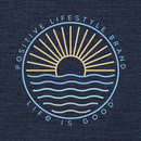 Life is Good Men's Sun Crusher Tee - Positive Lifestyle Sun & Waves
