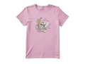 Life is Good Women's Crusher Tee - Realaxed Little Thing Hummingbird