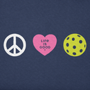 Life is Good Women's Crusher Vee - Clean Peace Love Pickleball