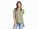 Life is Good Women's Crusher-LITE Easy Tee - Hippie Mushroom Pattern