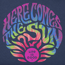 Life is Good Women's Crusher Lite Tee - Tie Dye Here Comes the Sun
