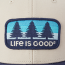 Life is Good Trucker Hat - Three Pine Patch