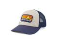 Life is Good Hard Mesh Back Cap - Sunrise Water Stripe