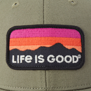 Life is Good Trucker Hat - Sunset Mountain