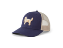 Life is Good Trucker Hat - Golden Retriever with Leash