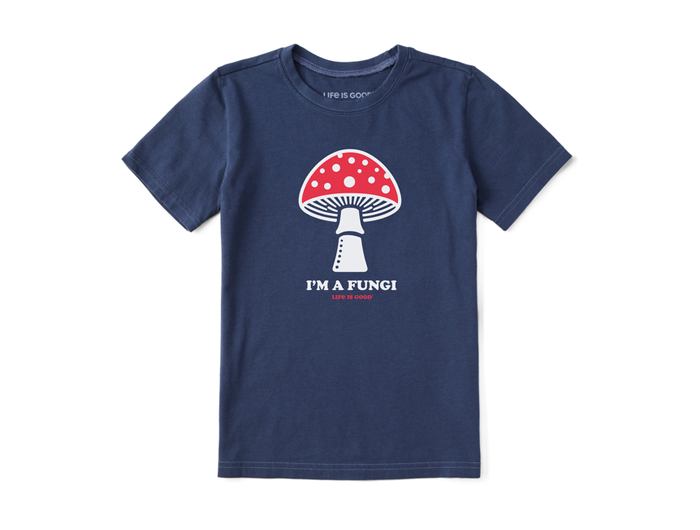 Life is Good Kids' Crusher Tee - Clean I'm a Fungi