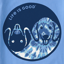 Life is Good Kids' Crusher Tee - Tie Dye Yin Yang Pup