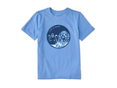 Life is Good Kids' Crusher Tee - Tie Dye Yin Yang Pup
