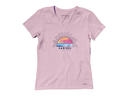 Life is Good Women's Crusher Vee - Sanibel Macro Micro Sun