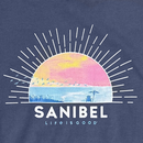 Life is Good Women's Crusher Vee - Sanibel Macro Micro Sun