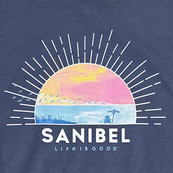 Life is Good Women's Crusher Vee - Sanibel Macro Micro Sun